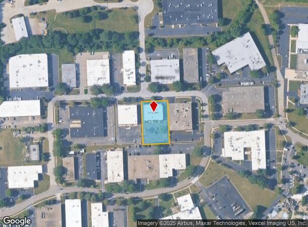  1961 University Ln, Lisle, IL Parcel Map