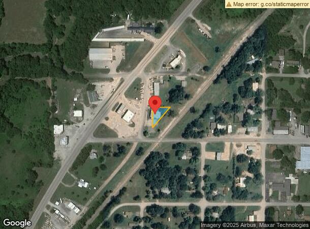  13 N Oak, Kellyville, OK Parcel Map