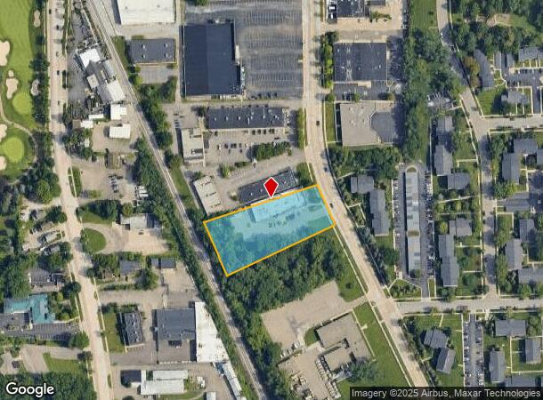 1964 S Industrial Hwy, Ann Arbor, MI Parcel Map