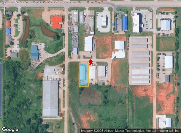  1208 E Highline Ln, Mustang, OK Parcel Map