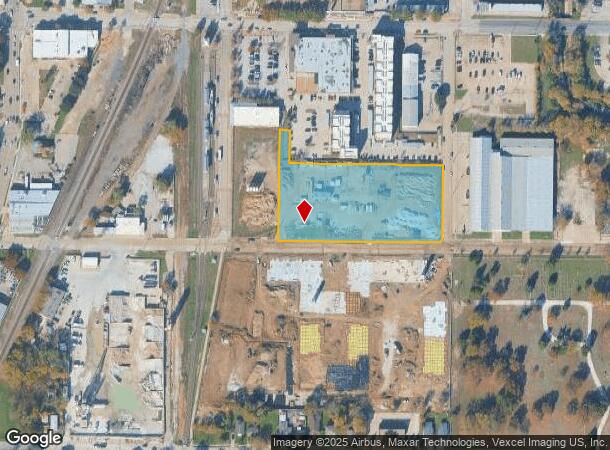 601 E Sycamore St, Denton, TX Parcel Map