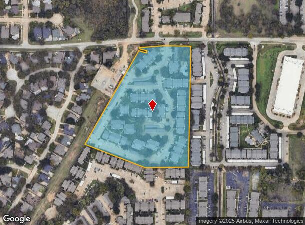  2500 Burney Rd, Arlington, TX Parcel Map