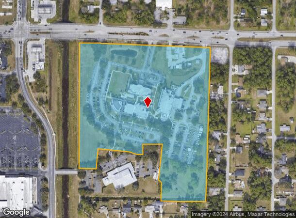  120 Malabar Rd Se, Palm Bay, FL Parcel Map