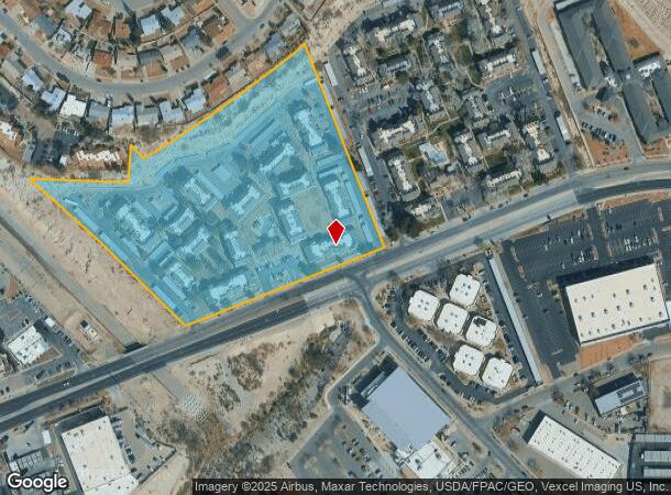 601 S Mesa Hills Dr, El Paso, TX Parcel Map