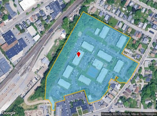 285 Plantation St, Worcester, MA Parcel Map