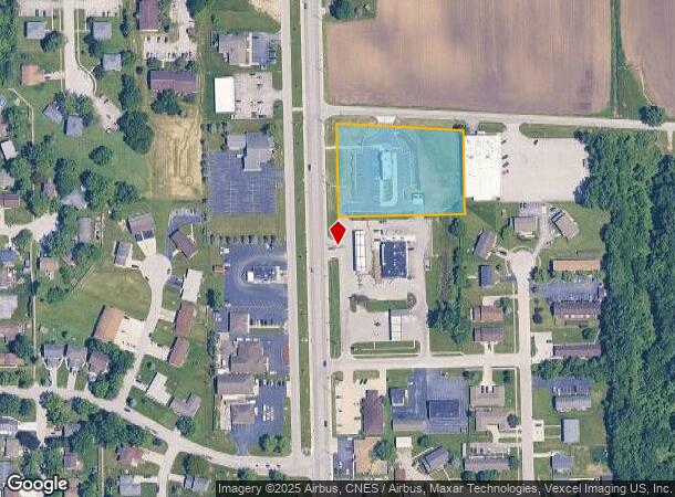 627 N Main St, Hebron, IN Parcel Map