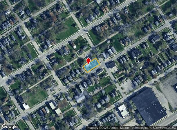  1327 N Huron St, Toledo, OH Parcel Map