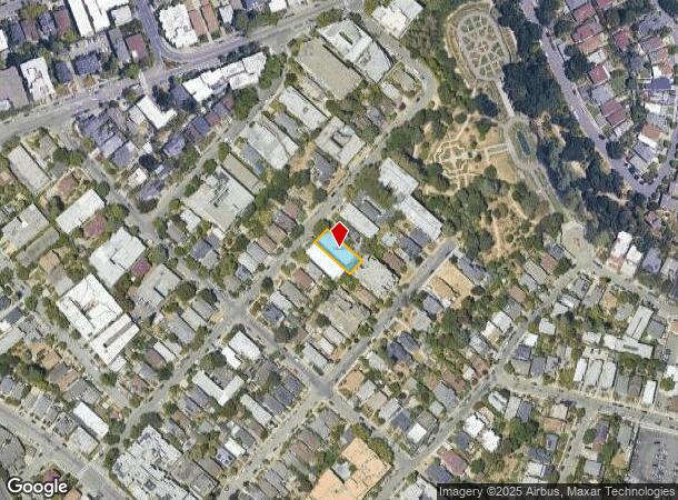  654 Vernon St, Oakland, CA Parcel Map