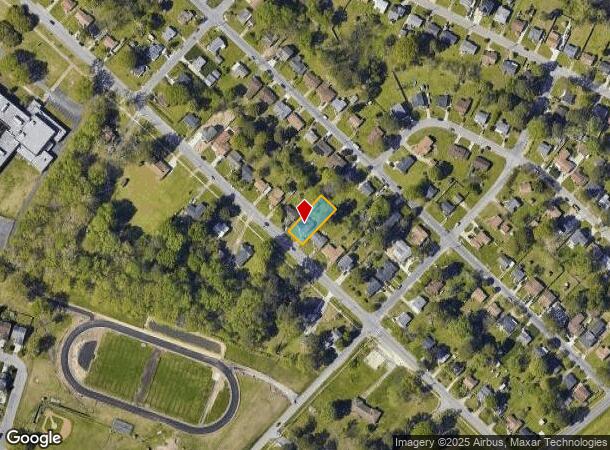  1317 Great Bridge Blvd, Chesapeake, VA Parcel Map