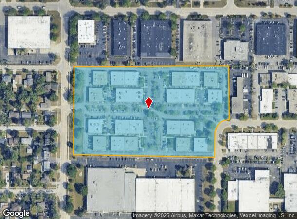  425 Huehl Rd, Northbrook, IL Parcel Map