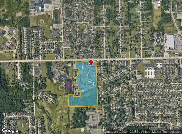  15027 Brookview Dr, Riverview, MI Parcel Map