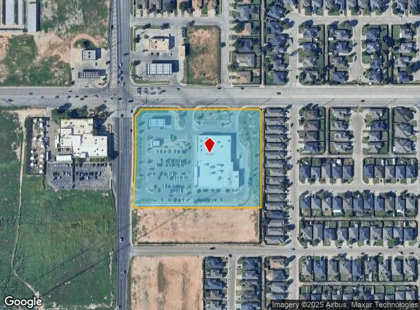  9809 University Ave, Lubbock, TX Parcel Map