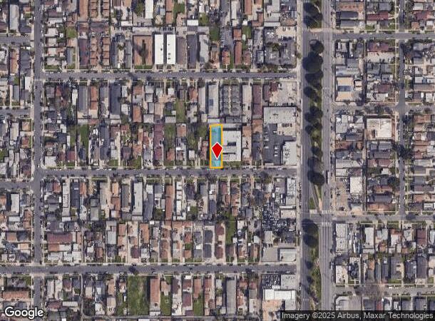  1037 W 92Nd St, Los Angeles, CA Parcel Map