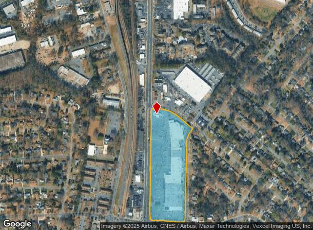  5801 South Blvd, Charlotte, NC Parcel Map