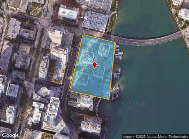  801 Brickell Bay Dr, Miami, FL Parcel Map