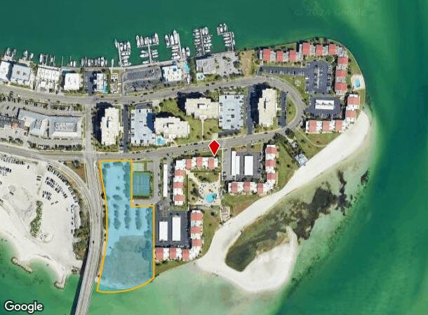  805 S Gulfview Blvd, Clearwater Beach, FL Parcel Map