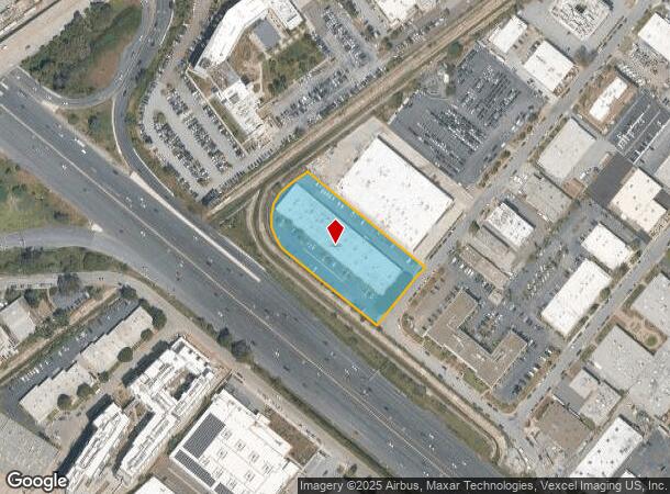 890 Cowan Rd, Burlingame, CA Parcel Map