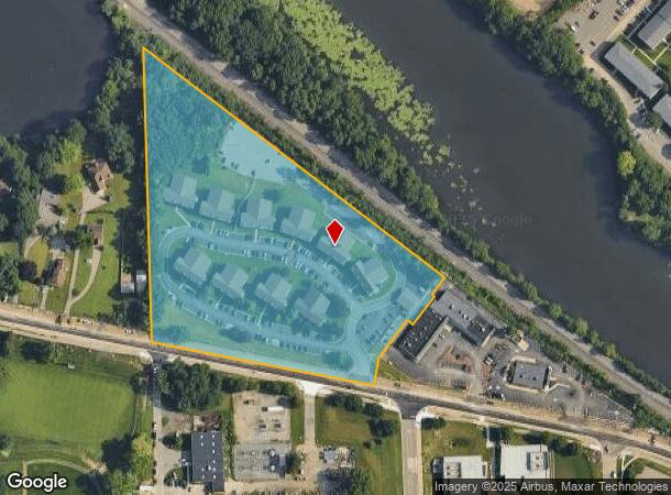 1110 N Huron River Dr, Ypsilanti, MI Parcel Map