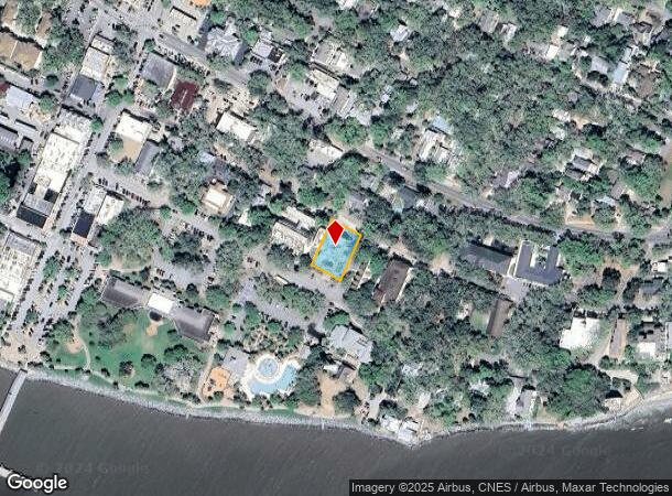  599 Beachview Dr, Saint Simons Island, GA Parcel Map