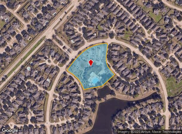 1548 N Riviera Cir, Pearland, TX Parcel Map