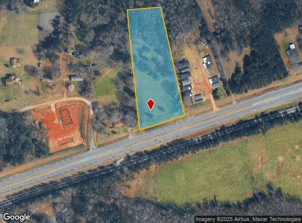 8022 Highway 72 W, Colbert, GA Parcel Map
