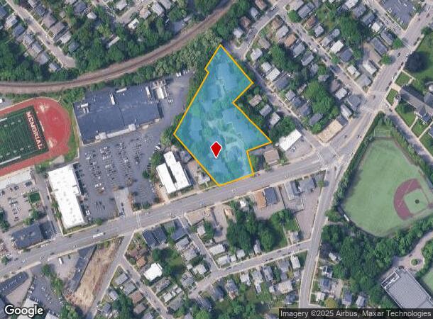  23 Spring St, West Roxbury, MA Parcel Map