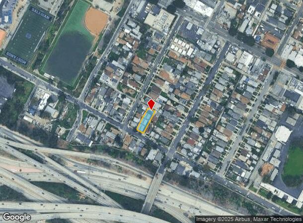  2707 E 7Th St, Los Angeles, CA Parcel Map