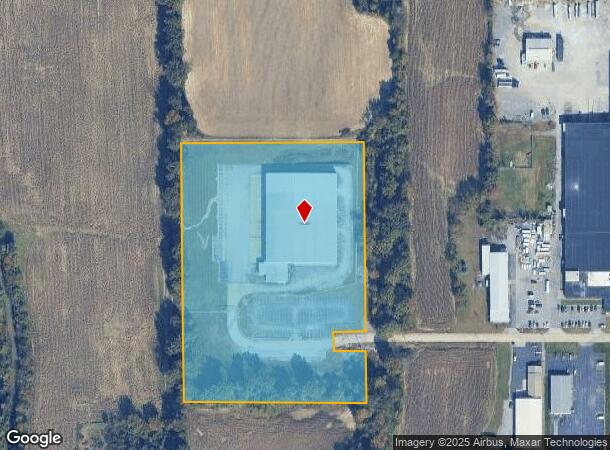 10711 Mark Twain Rd, West Frankfort, IL Parcel Map