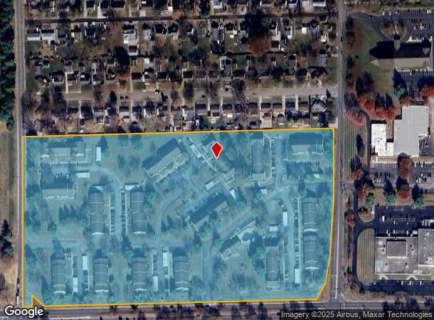  1182 Quail Run Dr, Columbus, IN Parcel Map