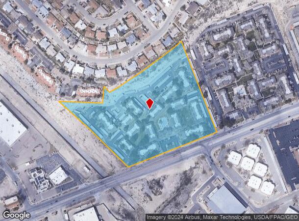  601 S Mesa Hills Dr, El Paso, TX Parcel Map