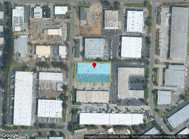 9389 Dowdy Dr, San Diego, CA Parcel Map