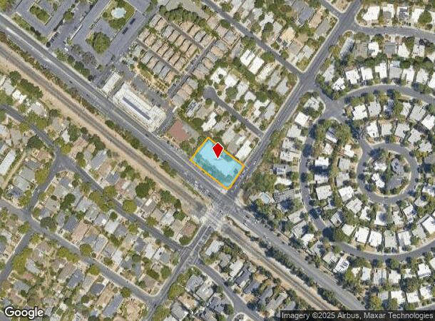  3553 Alma St, Palo Alto, CA Parcel Map