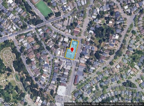 1337 Grand Ave, Piedmont, CA Parcel Map