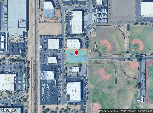  407 S Hamilton Ct, Gilbert, AZ Parcel Map