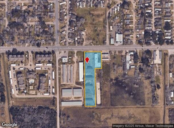  1727 Main St, La Marque, TX Parcel Map