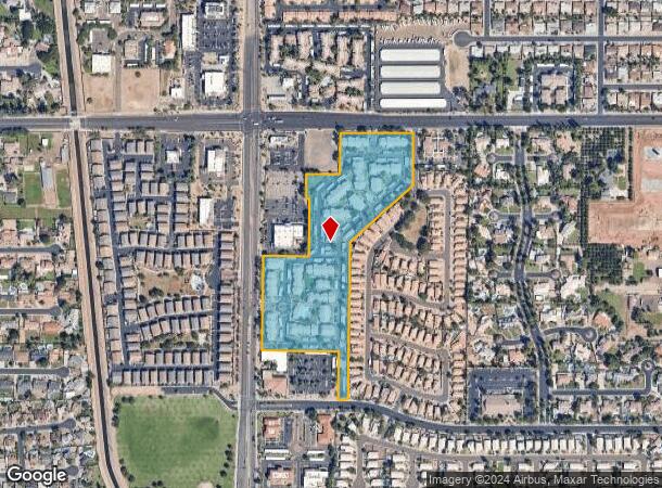  1361 S Greenfield Rd, Mesa, AZ Parcel Map