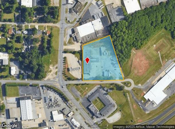  1206 Trinity Ave, High Point, NC Parcel Map