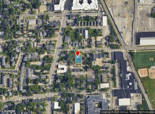  800 Brown St, Ann Arbor, MI Parcel Map
