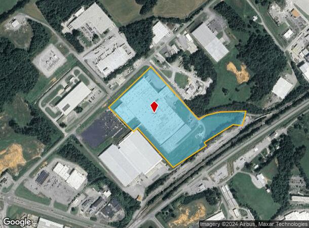  1500 Industrial Rd, Greeneville, TN Parcel Map