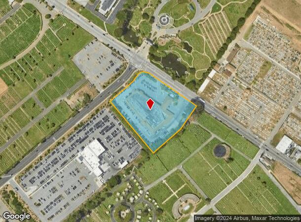  1700 Hillside Blvd, Colma, CA Parcel Map