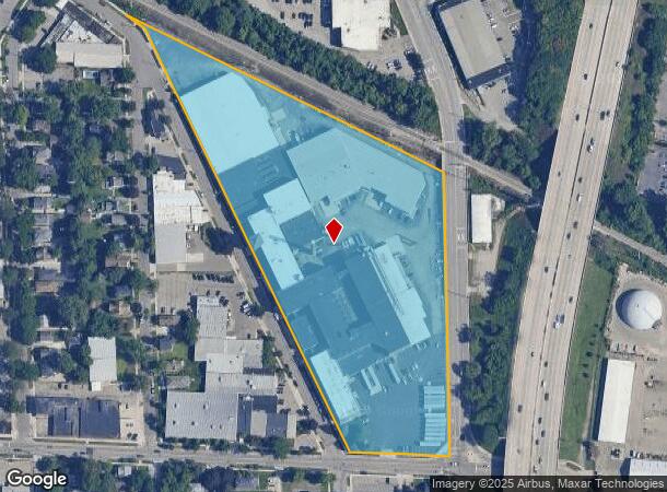  1642 Broadway Ave Nw, Grand Rapids, MI Parcel Map