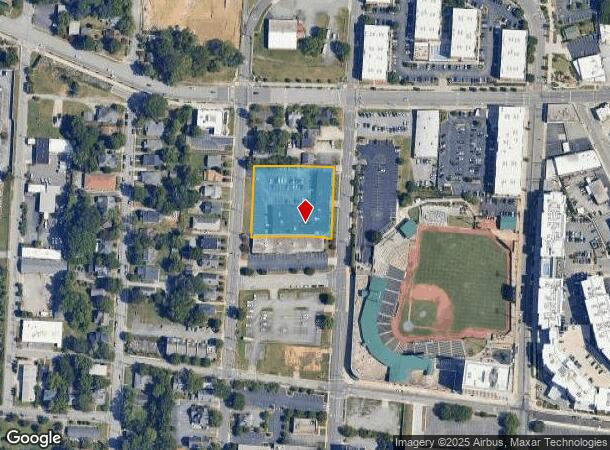 415 N Edgeworth St, Greensboro, NC Parcel Map