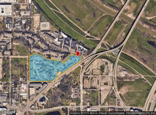 1401 N Zang Blvd, Dallas, TX Parcel Map