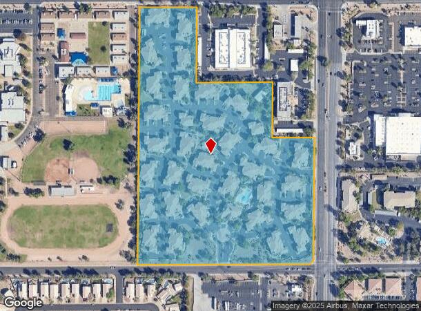  5120 E Hampton Ave, Mesa, AZ Parcel Map