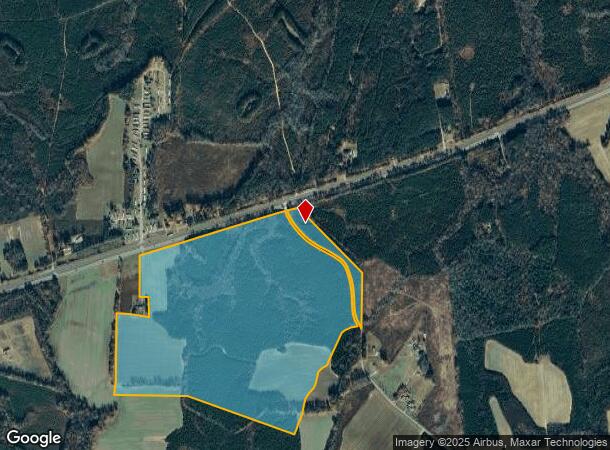  8320 Southampton Pkwy, Drewryville, VA Parcel Map