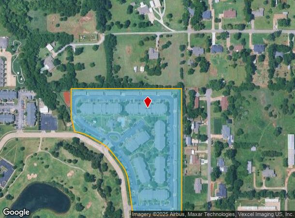 360 N Pebble Creek Ter, Mustang, OK Parcel Map