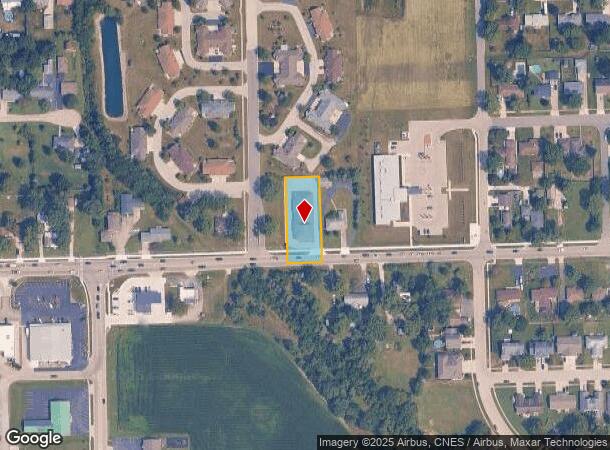  1350 E Division St, Diamond, IL Parcel Map