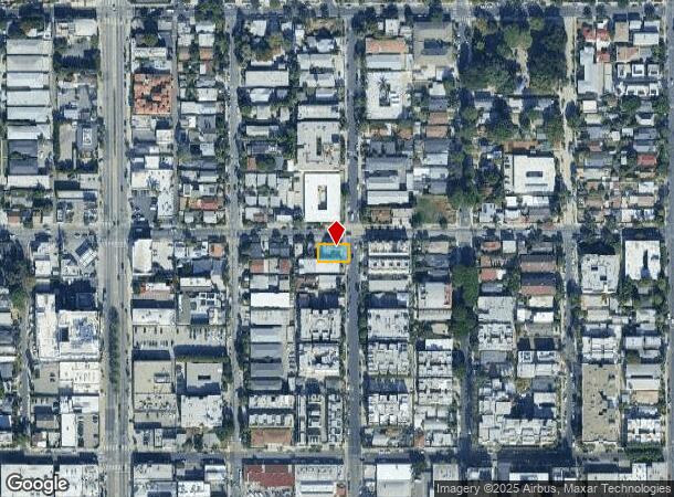 1259 N Las Palmas Ave, Los Angeles, CA Parcel Map
