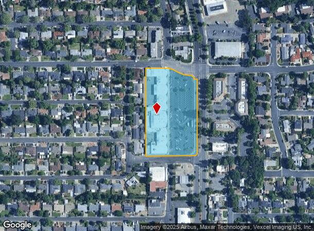 1601 Contra Costa Blvd, Pleasant Hill, CA Parcel Map