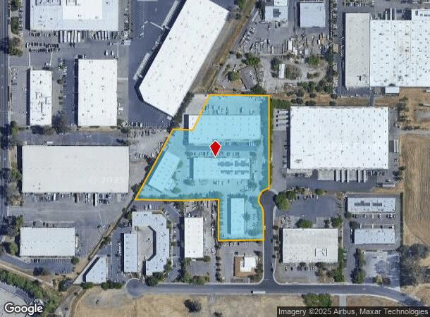  845 Cotting Ct, Vacaville, CA Parcel Map